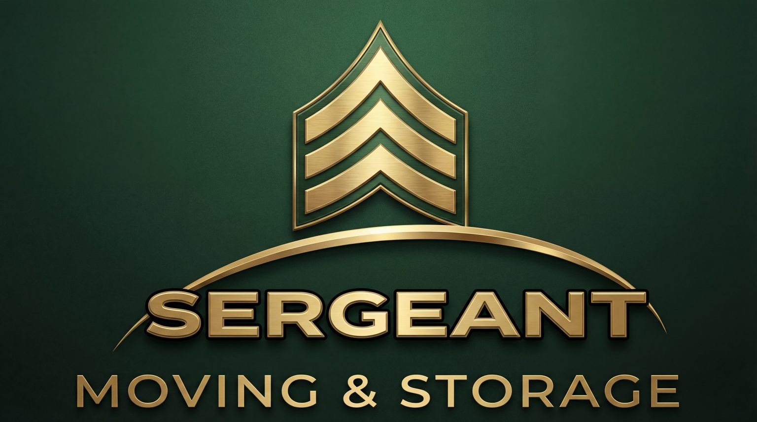 Sergeant Moving and Storage green and gold brand emblem