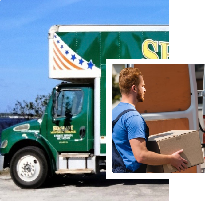 Sergeant moving truck and packing service